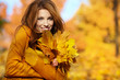 © ZoomTeam - young brunette woman portrait in autumn color