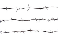 Barbed Wires Isolated