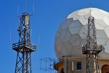 Dingli Radar Station With Blue Sky