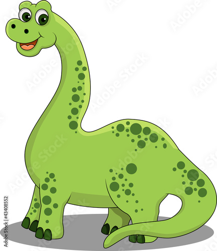 Naklejka na szybę funny cartoon dinosaur