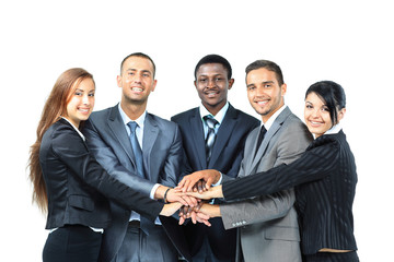 Poster - A diverse group of business workers with their