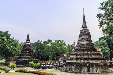 Sukhothai temple from thailand history