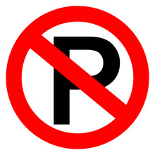 No Parking Vector Sign