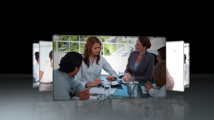 Poster - Some videos of business people at work