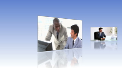 Aufkleber - Videos of business people at work