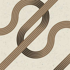 Poster - Intersecting lines. Retro background, vector, EPS10.