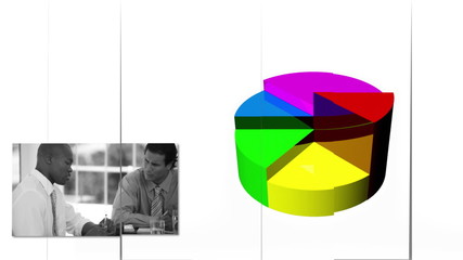 Poster - Business people looking at charts