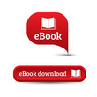 Ebook icon button red