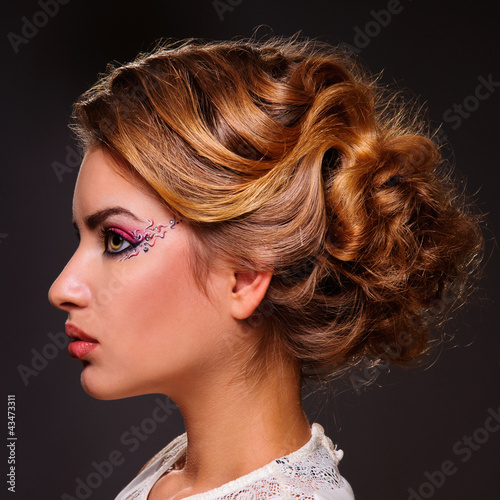 Naklejka dekoracyjna Fashion Beauty Portrait