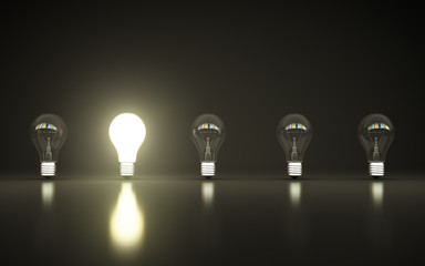 Aufkleber - light bulbs