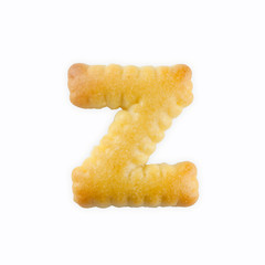 Fototapete - Z-shape cracker in the form of alphabet