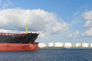 tankers in amsterdam harbor