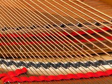 Interior Of Grand Piano With Strings