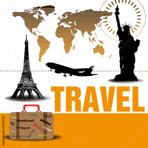 Plakat na zamówienie Traveling theme
