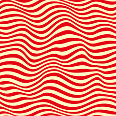 Aufkleber - Seamless red striped background. Vector illustration