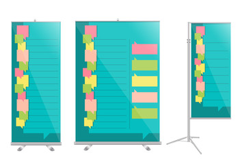 Poster - Vector roll up banner stand