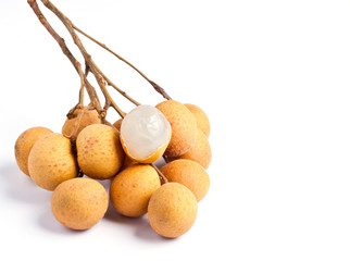 longan isolated on a white background