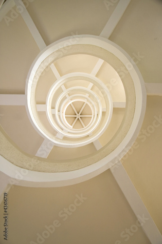 Fototapeta na wymiar Spiral staircase