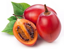 Tamarillo Fruits With Leaves
