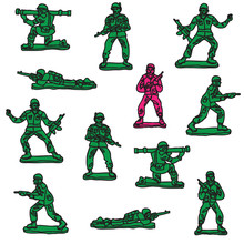 Seamless Vector Toy Soldiers