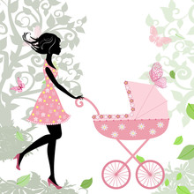 Woman With A Stroller