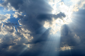 Wall Mural - sky with sun