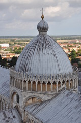 Wall Mural - Vertical view cathedral of Pisa