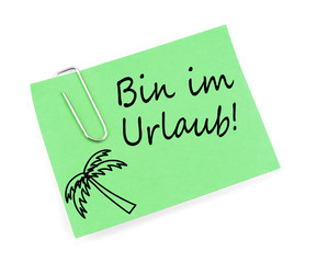 Canvas Print - Bin im Urlaub