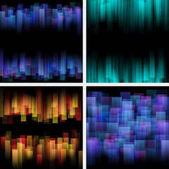 Wall Mural - abstract backgrounds. vector set