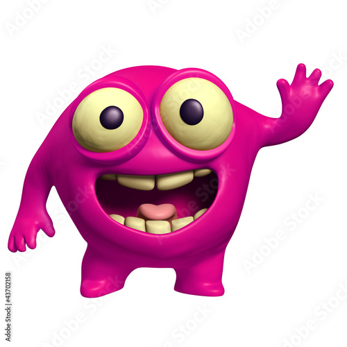 pink alien Stock Illustration Adobe Stock