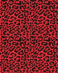 Wall Mural - Seamless vector leopard fur