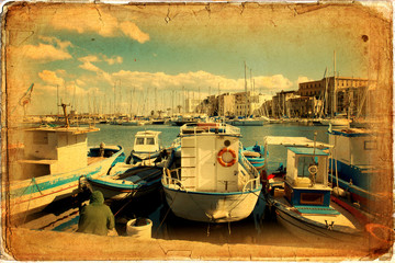 Wall Mural - Sailing boats, harbor, sea