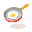 vector icon frying pan