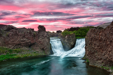 Wall Mural - Hjalparfoss