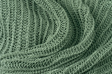 Close Up Grey Knitted Pullover Background