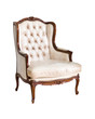vintage luxury armchair isolated with clipping path