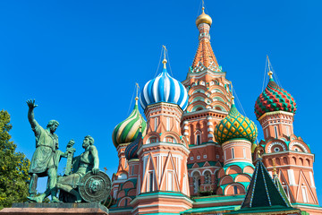 Wall Mural - Monument to Minin and Pozharsky in Moscow