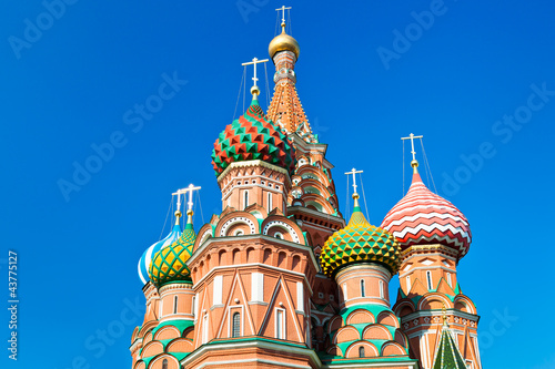 фотография domes of Saint Basil's Cathedral in Moscow