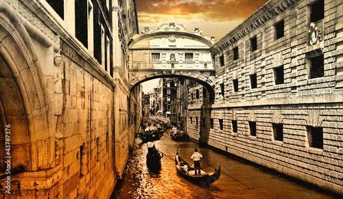 Fototapeta na wymiar Venice, sunset