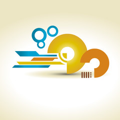 Wall Mural - abstract shapes design