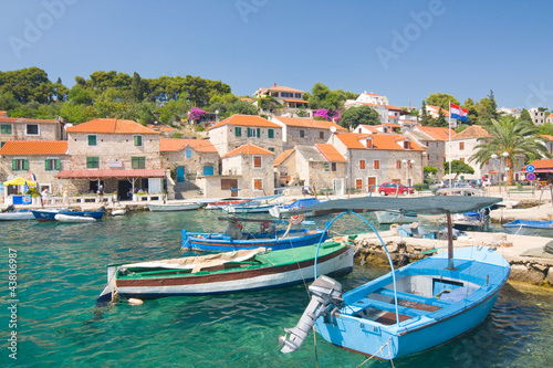 Tapeta ścienna na wymiar Maslinica, Solta Island, Croatia