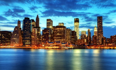 Fototapete - Skyline de Manhattan, New York.