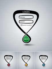 Poster - Login form concept