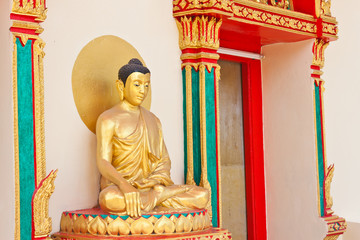 Wall Mural - Meditation of Buddha Image in Thailand