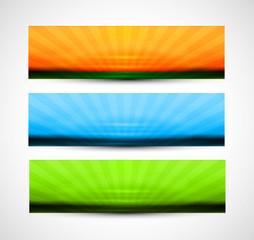 Wall Mural - Abstract header colorful vector illustration