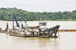 Dredge working in the Panama Canal