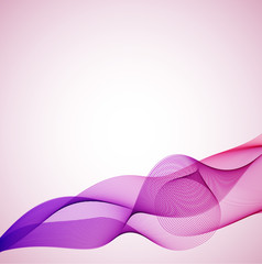 Wall Mural - Abstract pink and violet vector smoke