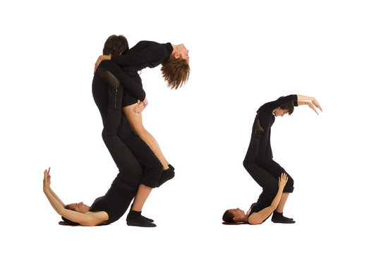 Font S formed by humans bodies