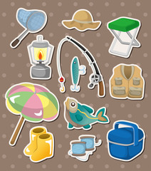 Wall Mural - fishing stickers