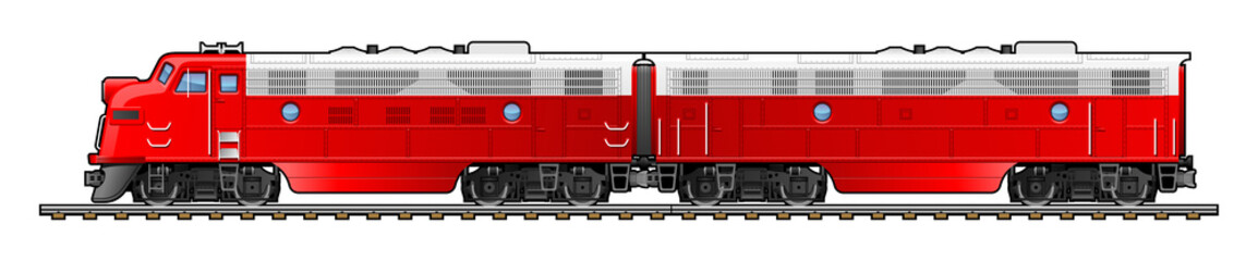 Poster - diesel locomotive